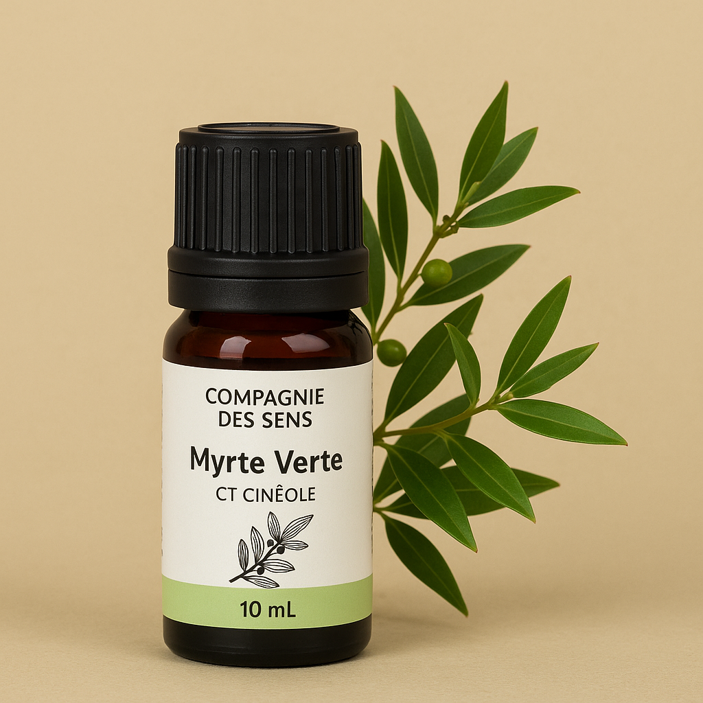 Huile Essentielle de Myrte Verte (CT Cinéole) – Respiration & Purification