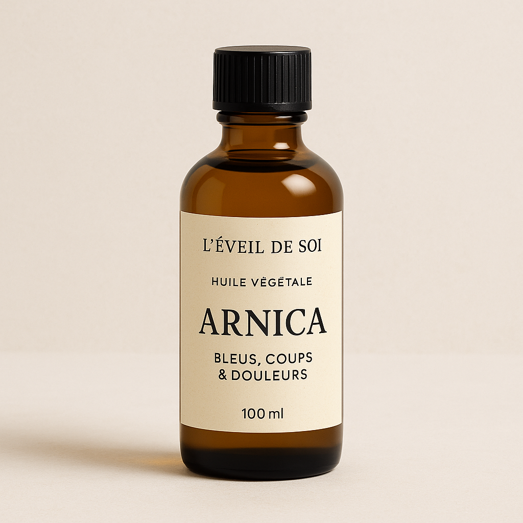Huile Végétale d’Arnica – Bleus, Coups & Douleurs – 50 ml