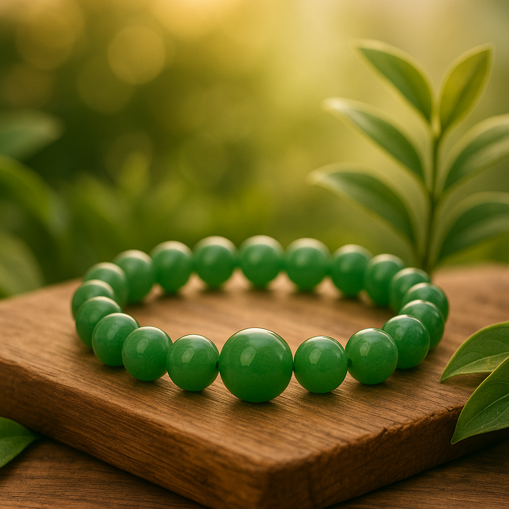🟩 Bracelet en Aventurine Verte Naturelle – 6 mm, 8 mm, 10 mm – Qualité extra à A.