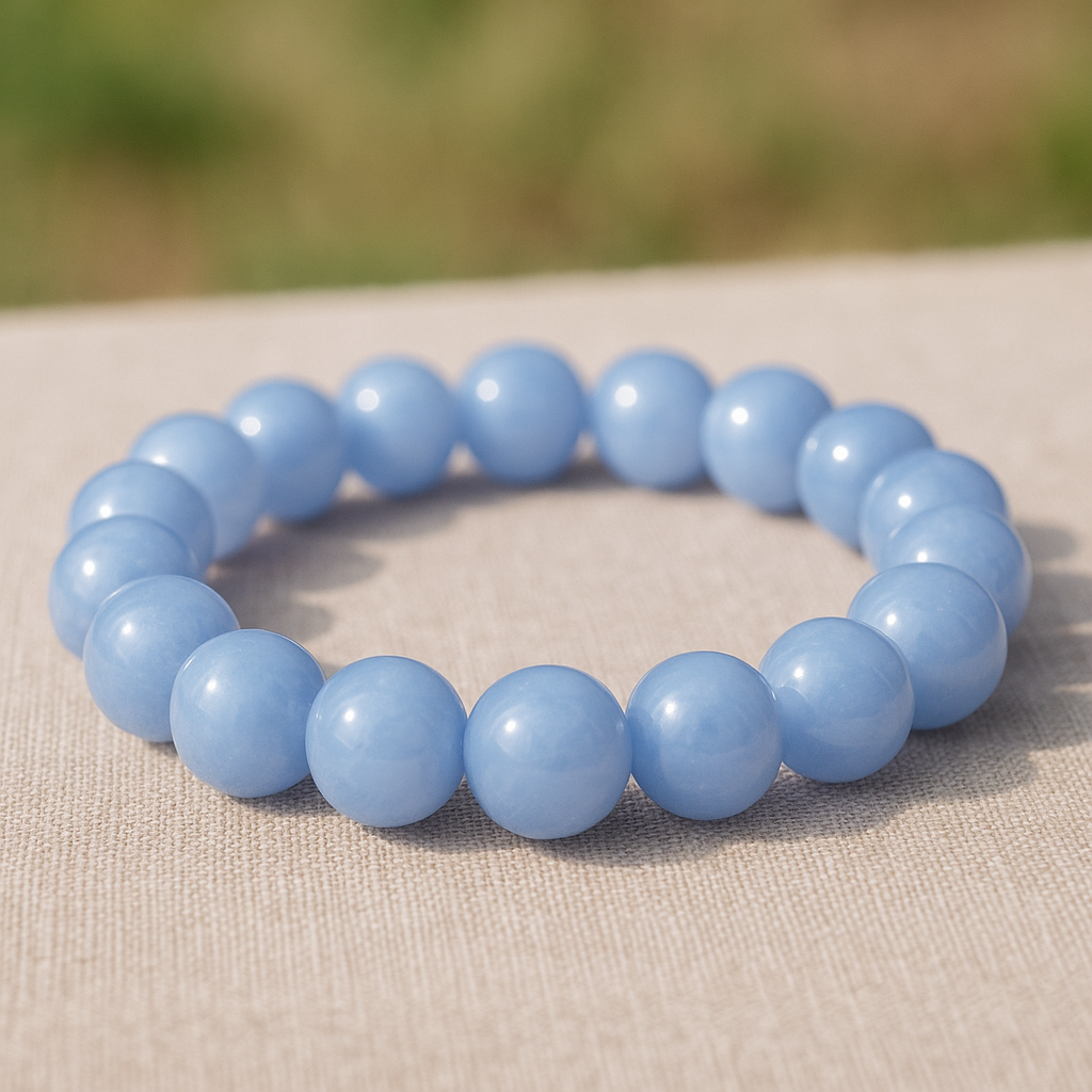 đ Bracelet en CalcĂ©doine â 6 mm, 8 mm, 10 mm â QualitĂ© extra, A Ă AA
