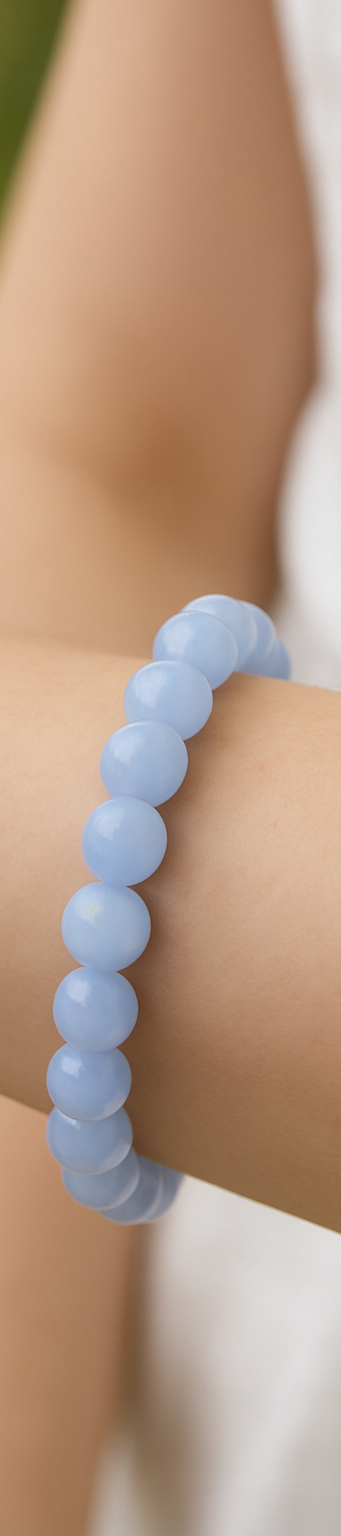 đ Bracelet en CalcĂ©doine â 6 mm, 8 mm, 10 mm â QualitĂ© extra, A Ă AA
