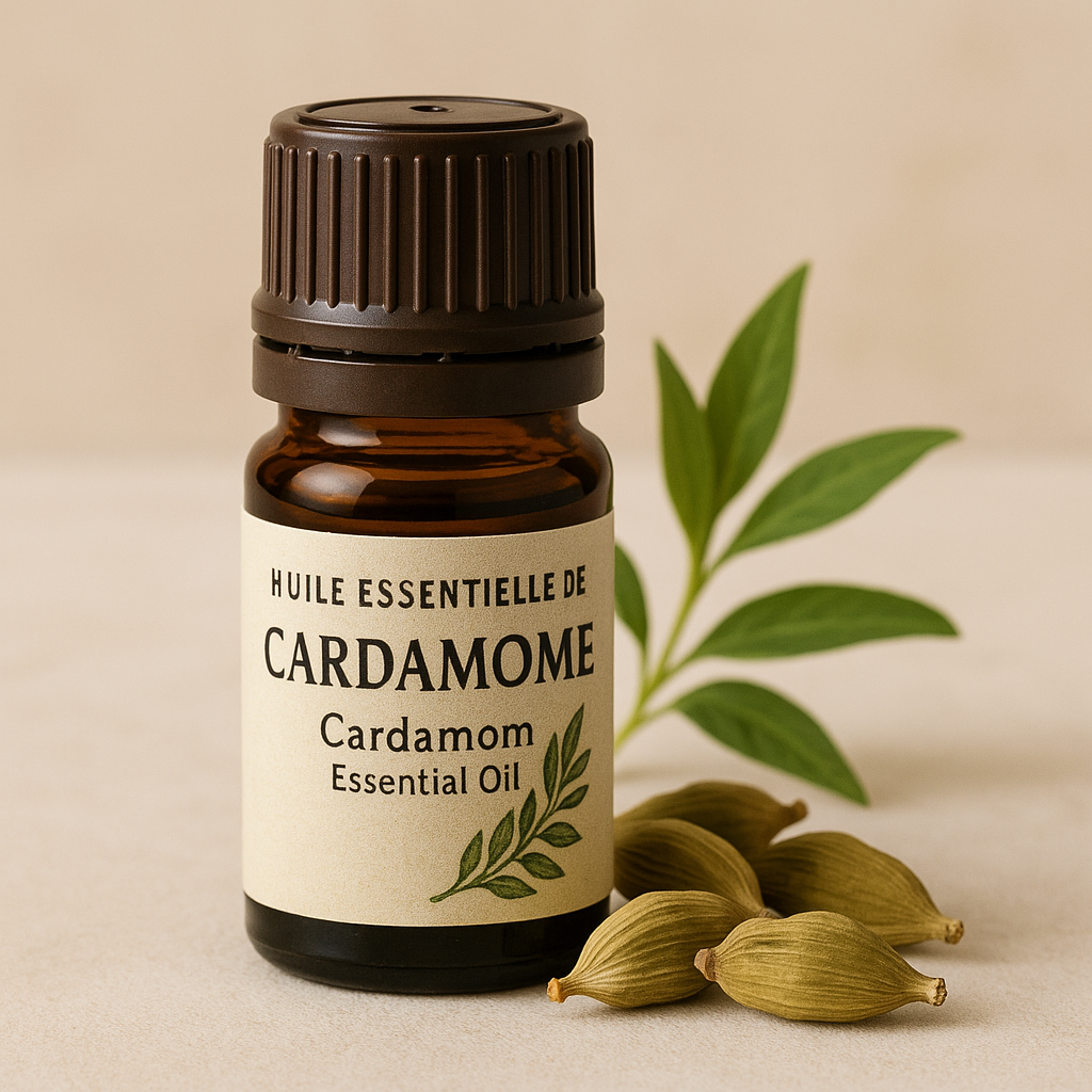 🌿 Huile Essentielle de Cardamome – Harmonie, Digestion & Énergie Intérieure