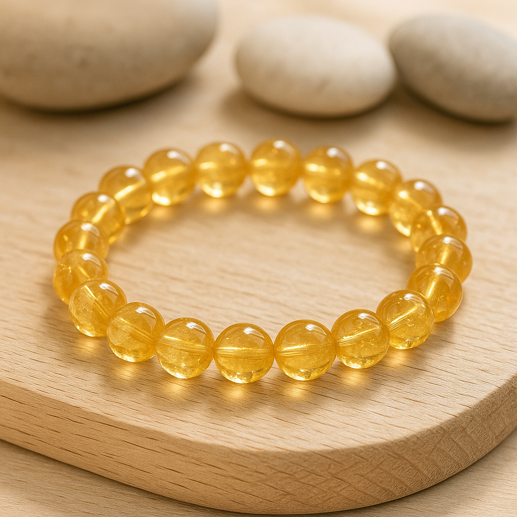 ✨ Bracelet en Citrine – 6 mm, 8 mm, 10 mm – Qualité extra à AA