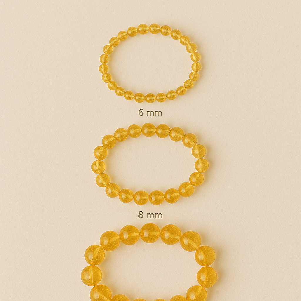 ✨ Bracelet en Citrine – 6 mm, 8 mm, 10 mm – Qualité extra à AA