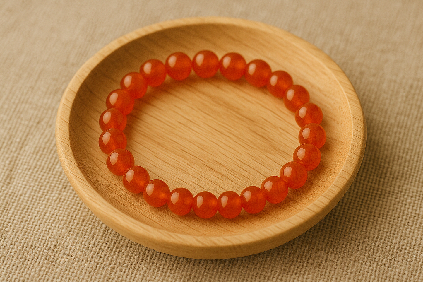 đ„ Bracelet en Cornaline â 6 mm, 8 mm, 10 mm â QualitĂ© A Ă AA