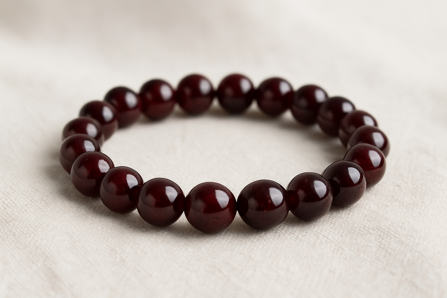 ❤️ Bracelet en Grenat Naturel – 6 mm, 8 mm, 10 mm – Qualité Extra à AA