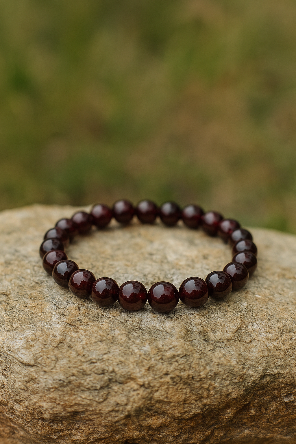 ❤️ Bracelet en Grenat Naturel – 6 mm, 8 mm, 10 mm – Qualité Extra à AA