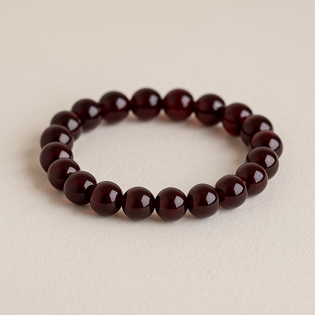 ❤️ Bracelet en Grenat Naturel – 6 mm, 8 mm, 10 mm – Qualité Extra à AA