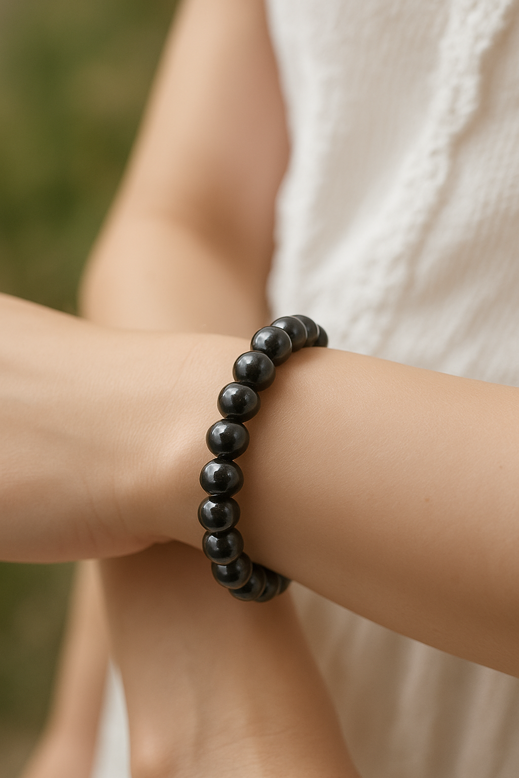 🧲 Bracelet en Hématite – 6 mm, 8 mm, 10 mm – Qualité extra à AA