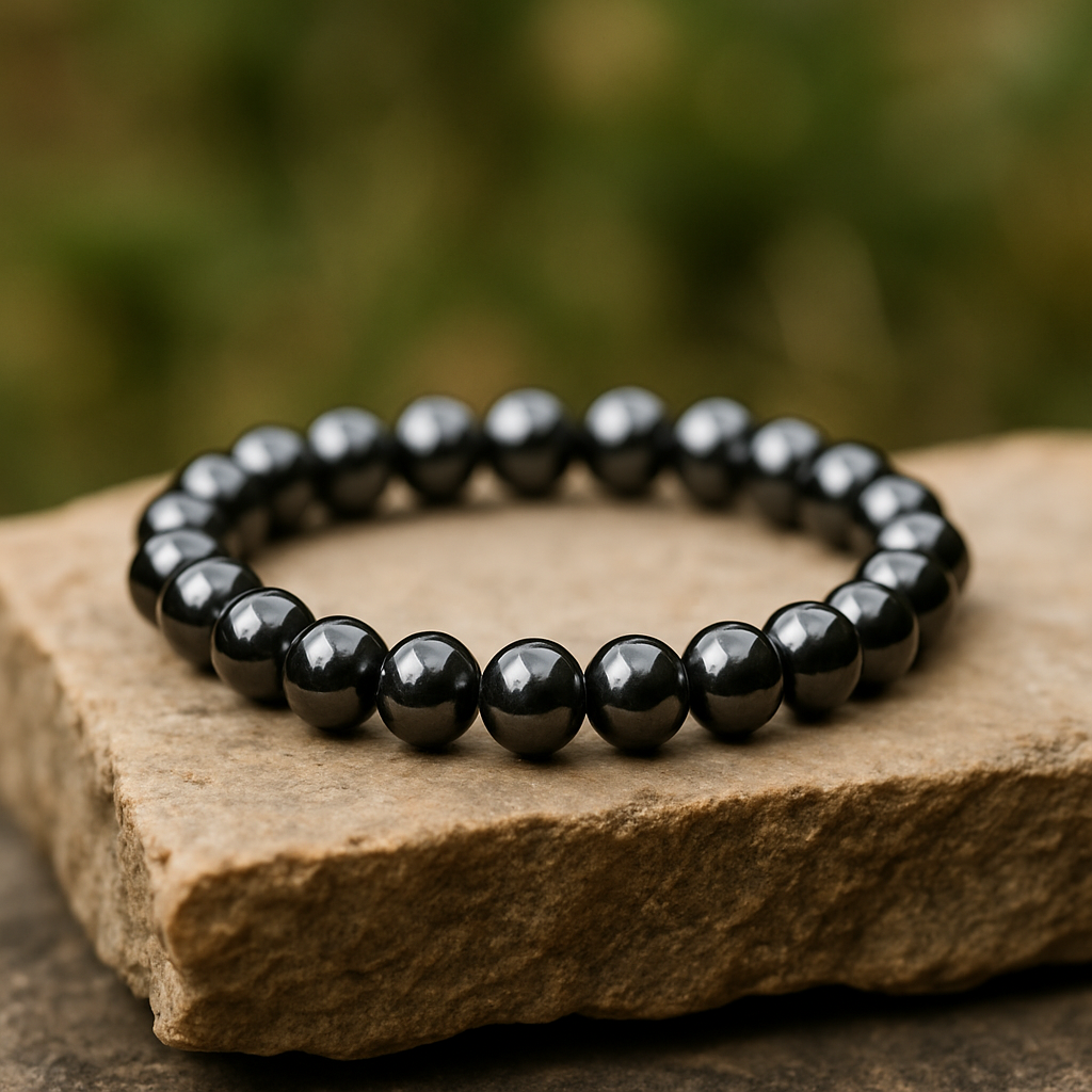 🧲 Bracelet en Hématite – 6 mm, 8 mm, 10 mm – Qualité extra à AA