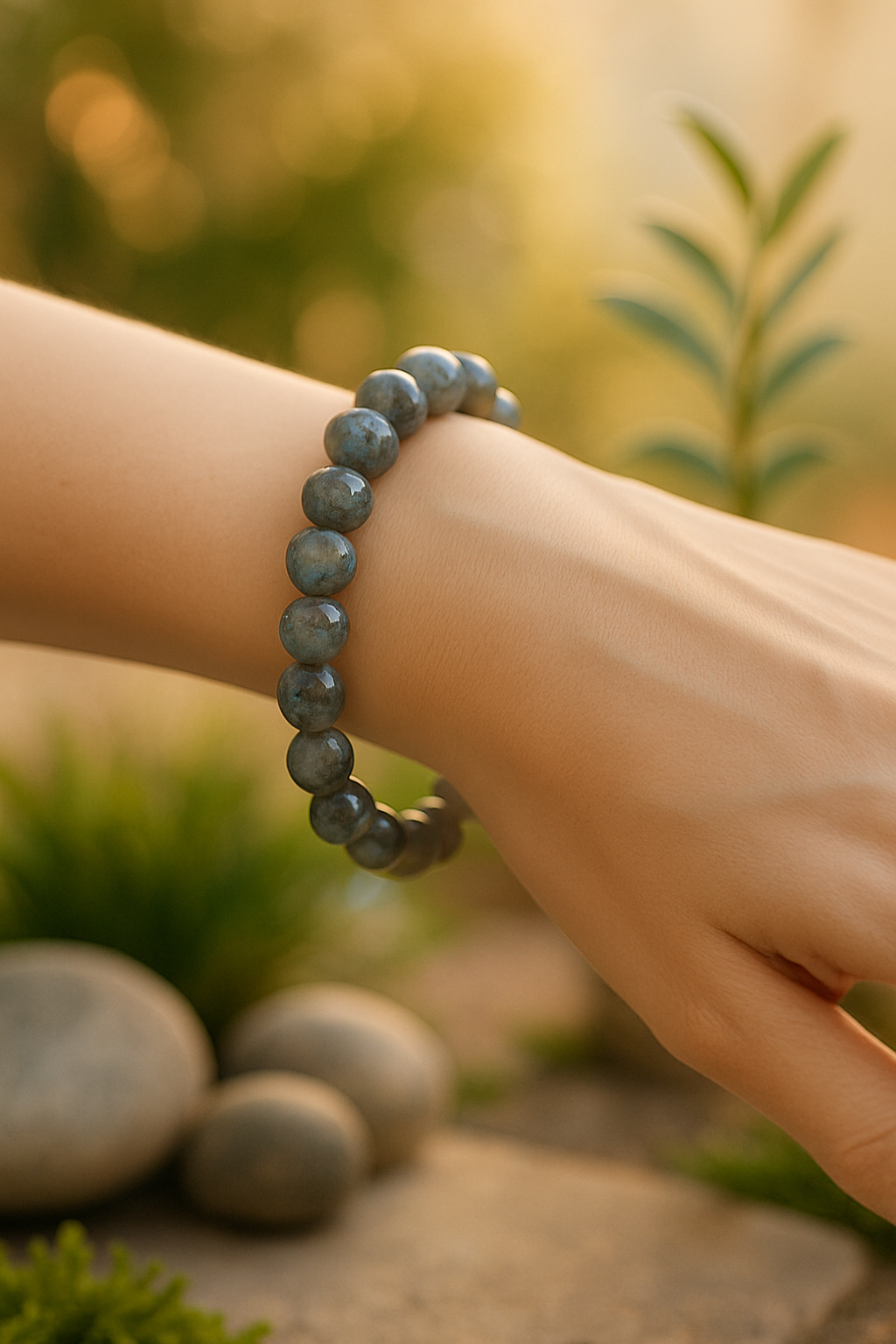 🧿 Bracelet en Labradorite Naturelle – 6 mm, 8 mm, 10 mm – Qualité extra à A