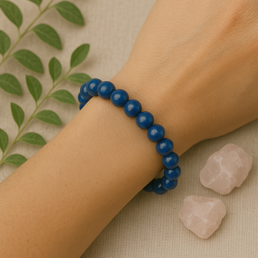 Bracelet en Lapis-Lazuli – 6 mm / 8 mm / 10 mm - Qualité de extra à AA