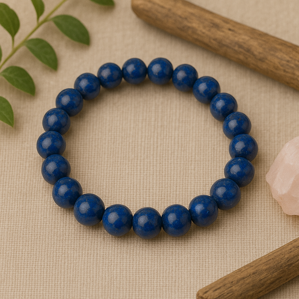 Bracelet en Lapis-Lazuli – 6 mm / 8 mm / 10 mm - Qualité de extra à AA