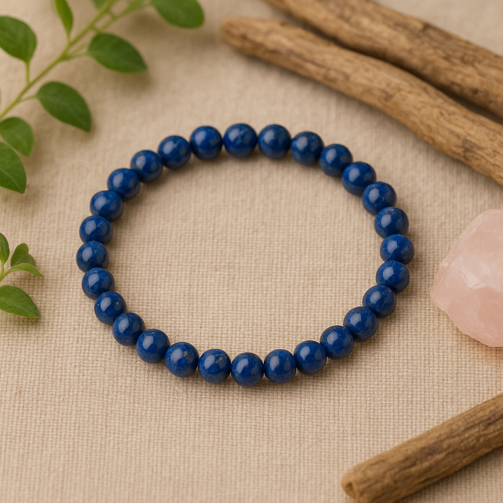 Bracelet en Lapis-Lazuli – 6 mm / 8 mm / 10 mm - Qualité de extra à AA