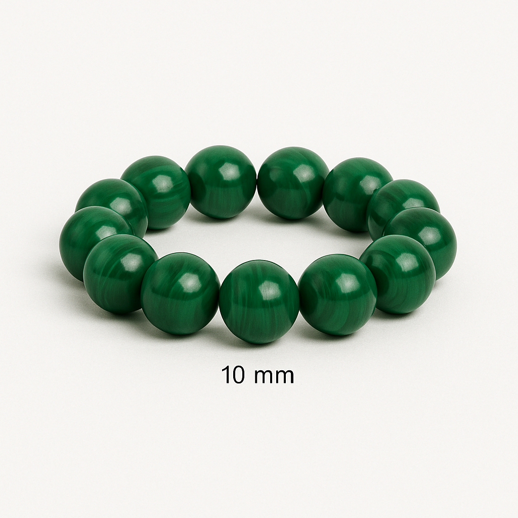 🌿 Bracelet en Malachite – 6 mm, 8 mm, 10 mm -Qualité extra à AA