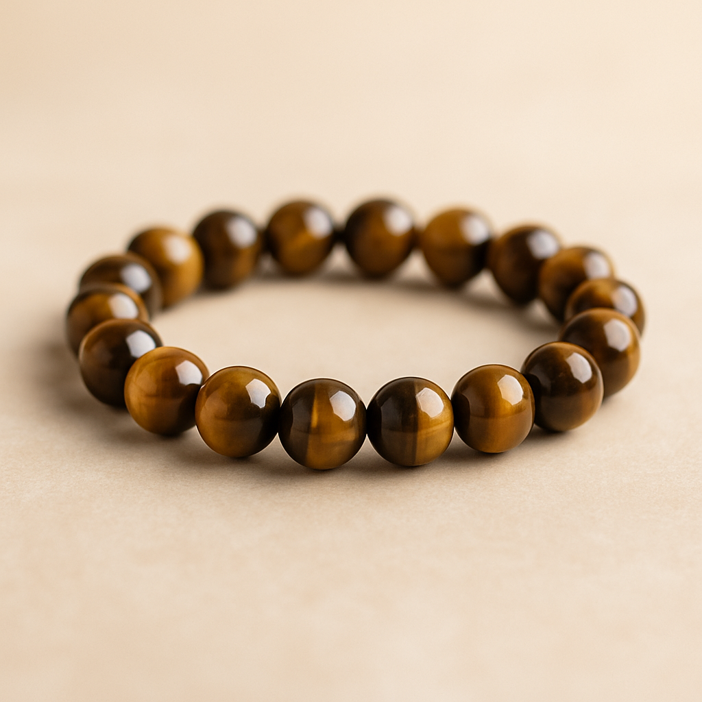 Bracelet en Œil de Tigre Naturel – 6mm, 8mm, 10mm – Qualité extra à A