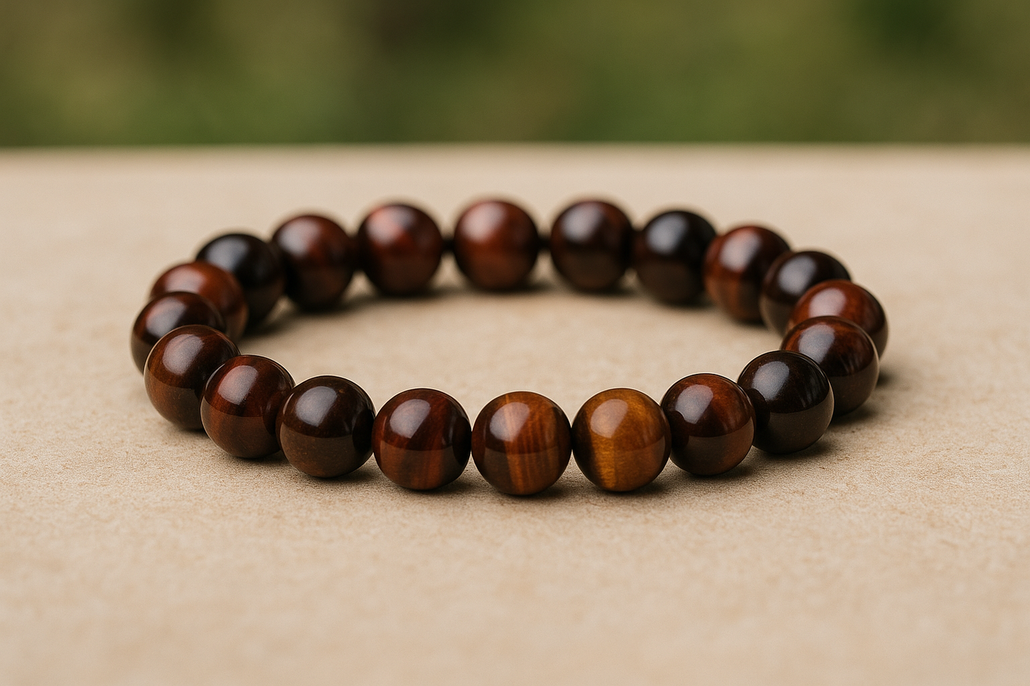 🐂 Bracelet en Œil de Taureau – 6 mm, 8 mm, 10 mm – Qualité Extra à AA