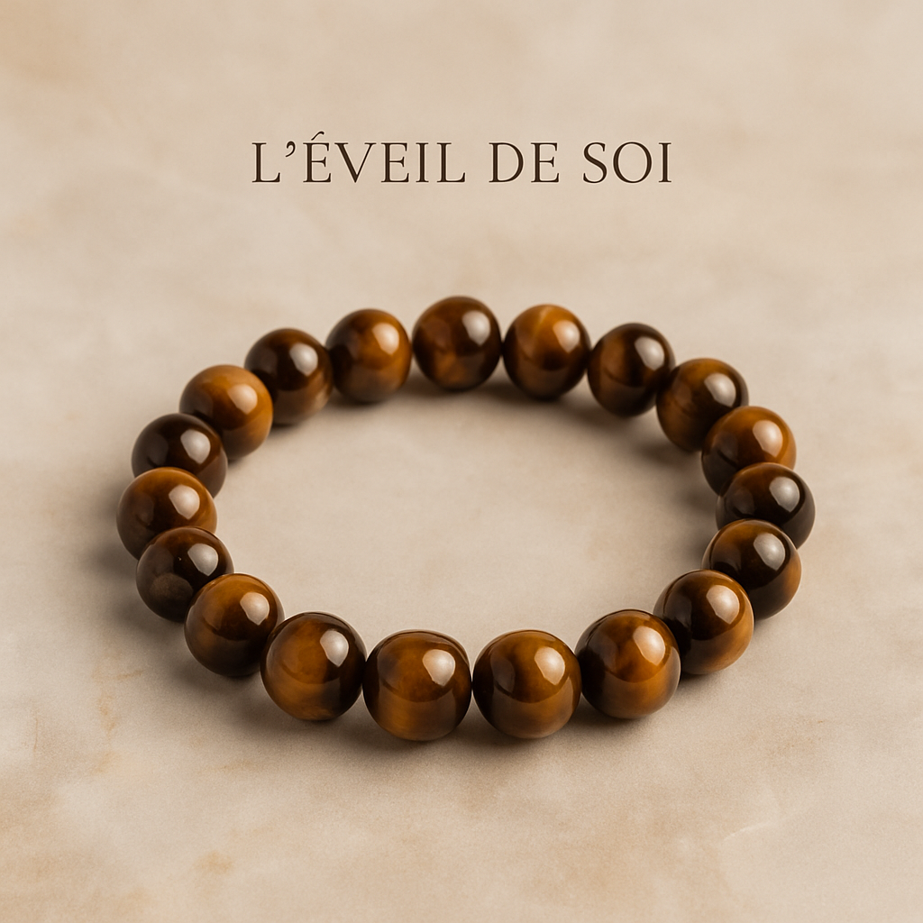 Bracelet en Œil de Tigre Naturel – 6mm, 8mm, 10mm – Qualité extra à A