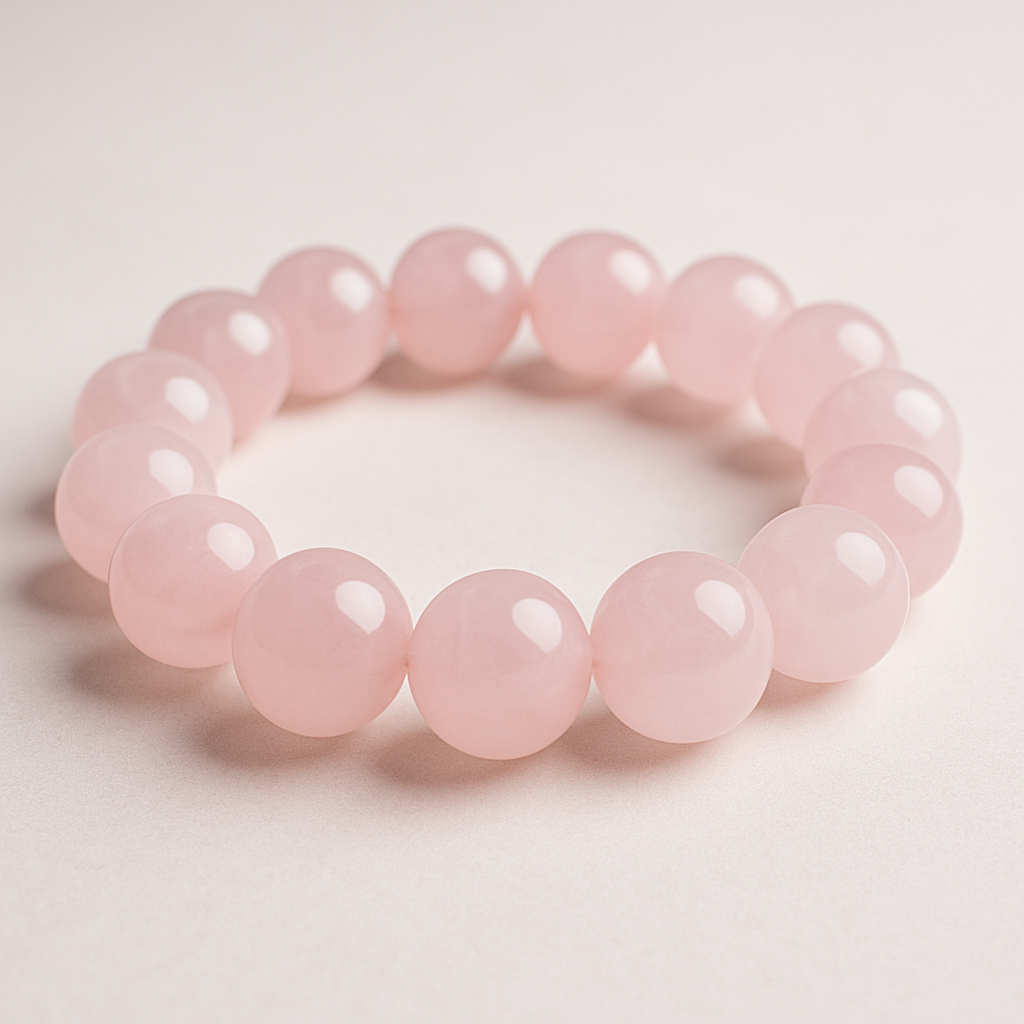Bracelet en Quartz Rose Naturel-6mm,8 mm,10 mm-Qualité extra à A