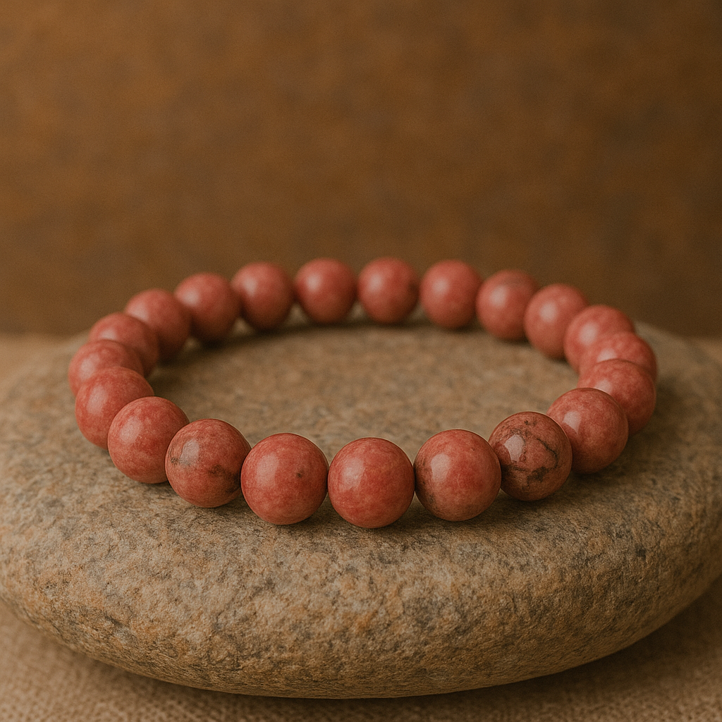 đ Bracelet en Rhodonite â 6 mm, 8 mm, 10 mm â QualitĂ© A Ă AA