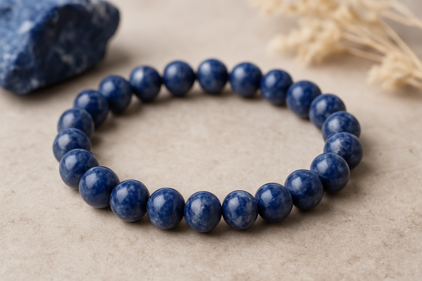 đ Bracelet en Sodalite â 6 mm, 8 mm, 10 mm â QualitĂ© A Ă AA