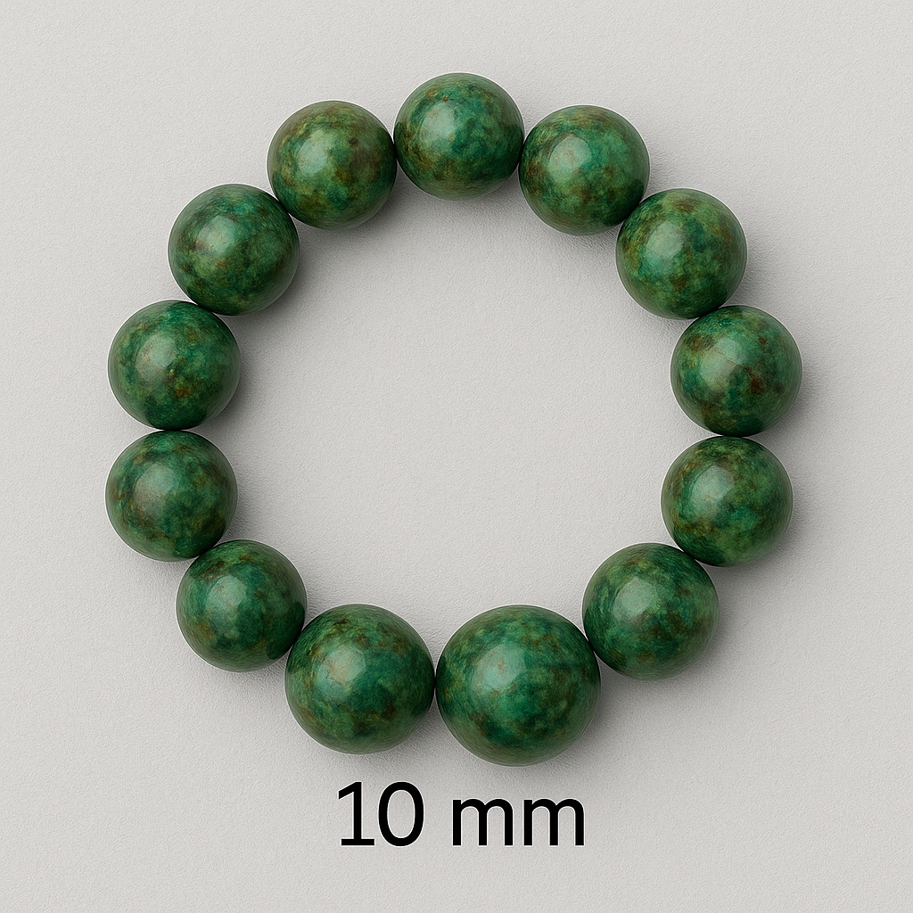 🟩 Bracelet en Turquoise Africaine – 6 mm, 8 mm, 10 mm – Qualité A à AA