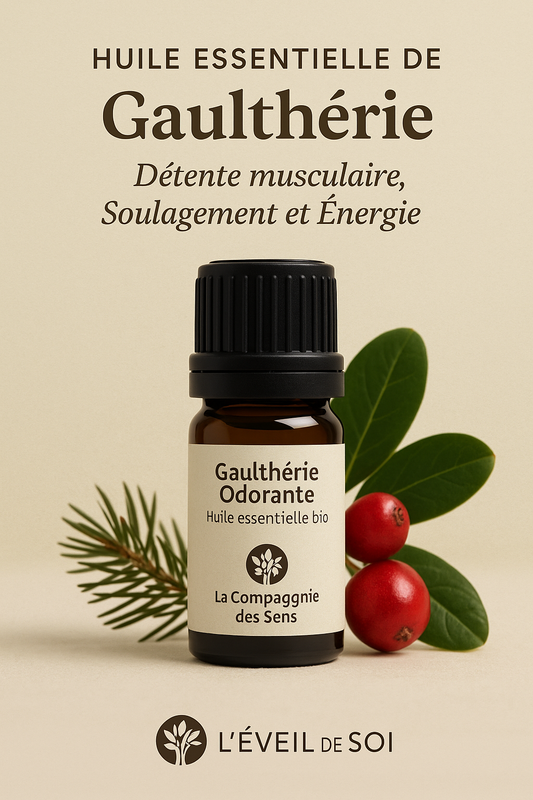 🌿 HUILE ESSENTIELLE DE GAULTHÉRIE ODORANTE – BIO