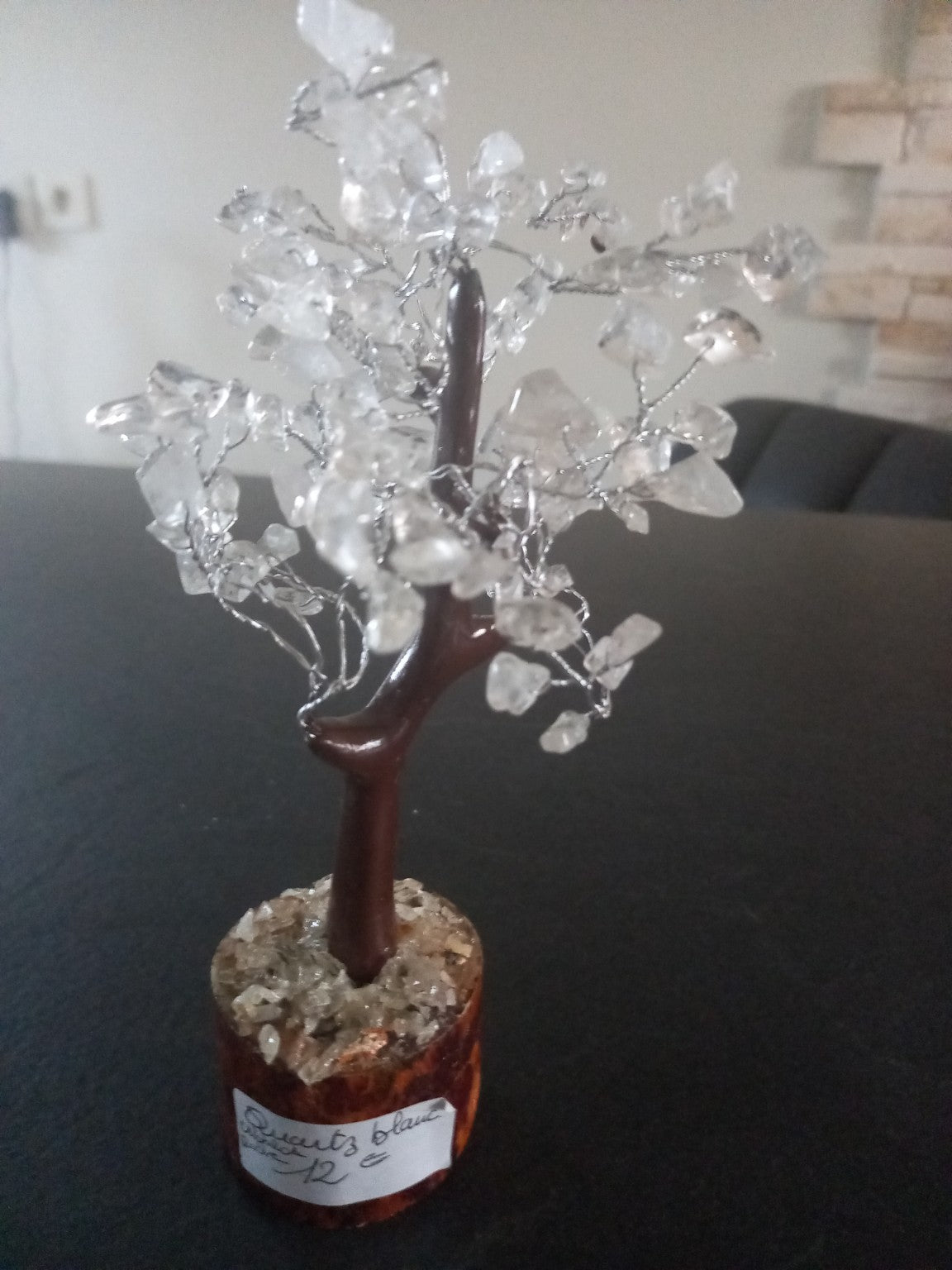 Petit arbre en quartz blanc – déco zen
