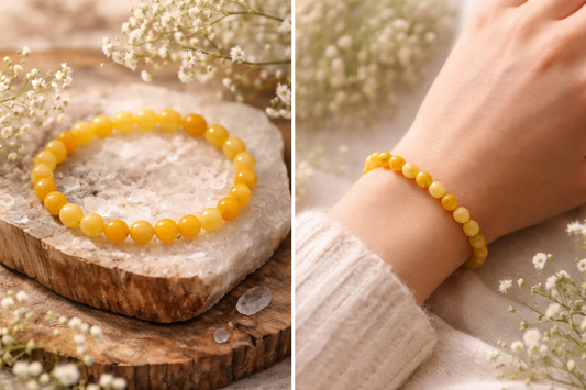 💛 Aventurine jaune naturelle – perles 6 mm