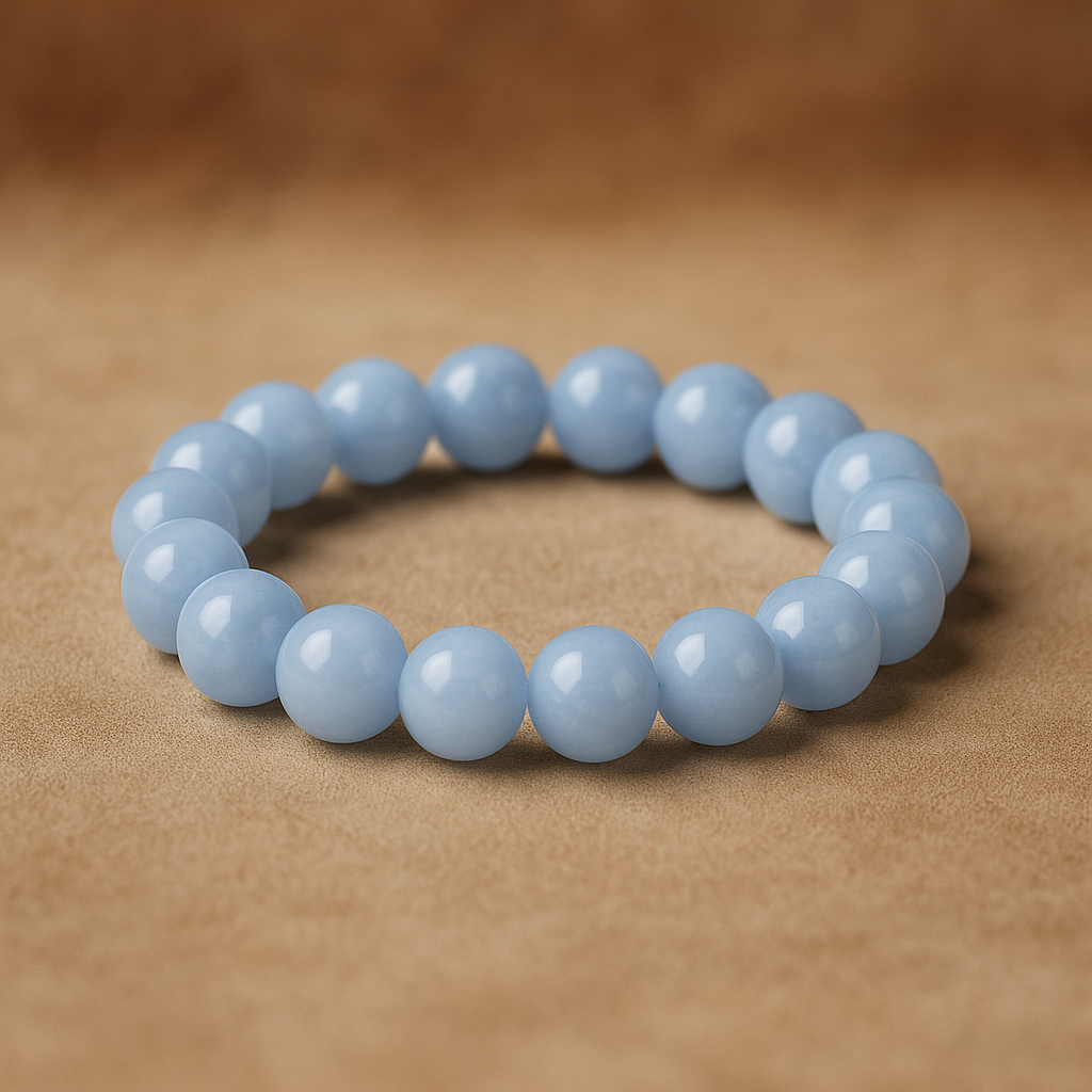 💎 Bracelet en Calcédoine – 6 mm, 8 mm, 10 mm – Qualité extra, A à AA