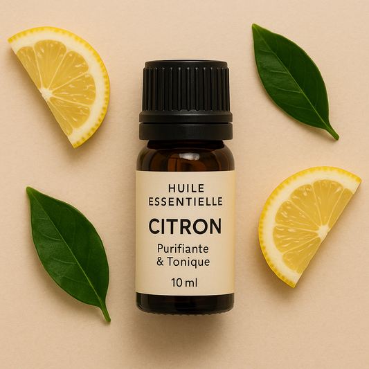 🍋 Huile essentielle de Citron jaune– Fraîcheur, Clarté & Énergie Positive