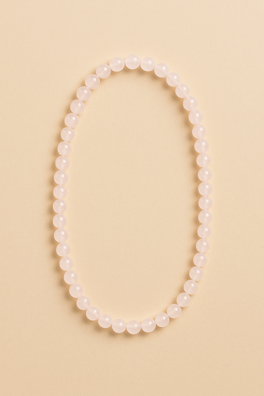 🛍️ Collier Quartz Rose – 4 / 6 / 8 mm – Amour & Douceur