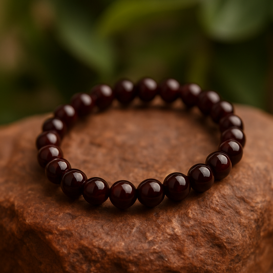 ❤️ Bracelet en Grenat Naturel – 6 mm, 8 mm, 10 mm – Qualité Extra à AA