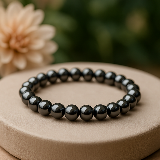 🧲 Bracelet en Hématite – 6 mm, 8 mm, 10 mm – Qualité  extra à AA
