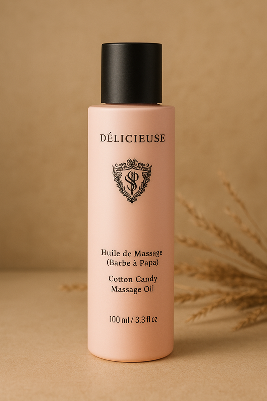 Délicieuse – Huile de Massage (Barbe à Papa)
