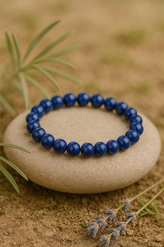 Bracelet en Lapis-Lazuli –  6 mm / 8 mm / 10 mm - Qualité de extra à AA