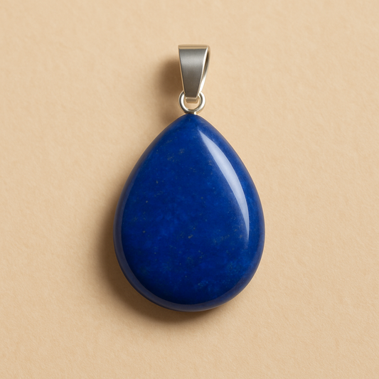 Pendentif Lapis-Lazuli – Forme Goutte | Intuition & Confiance