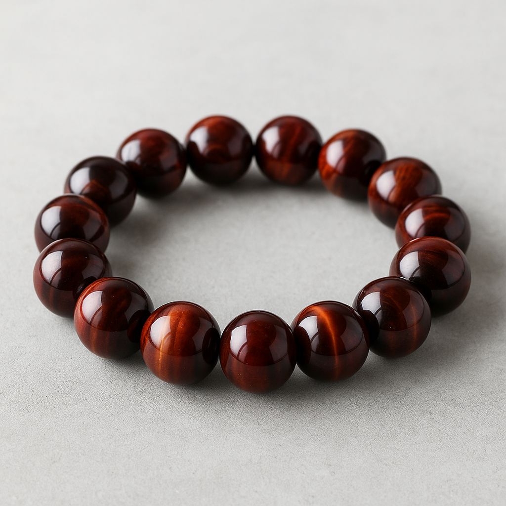 🐂 Bracelet en Œil de Taureau – 6 mm, 8 mm, 10 mm – Qualité Extra à AA