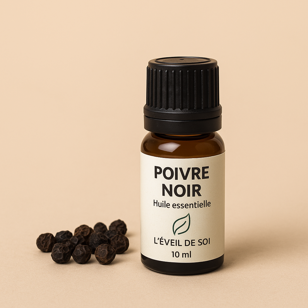 HUILE ESSENTIELLE DE POIVRE NOIR  (Énergie · Courage · Stimulation naturelle)
