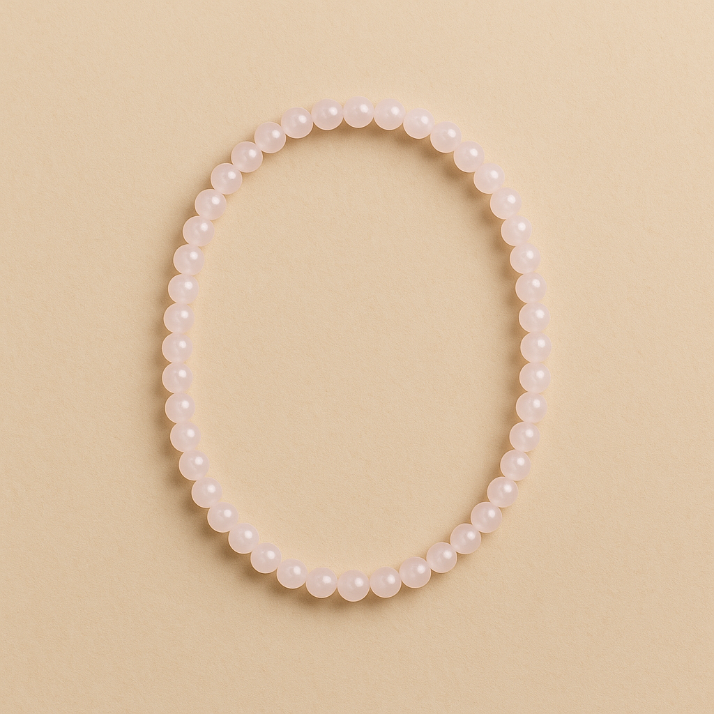 🛍️ Collier Quartz Rose – 4 / 6 / 8 mm – Amour & Douceur